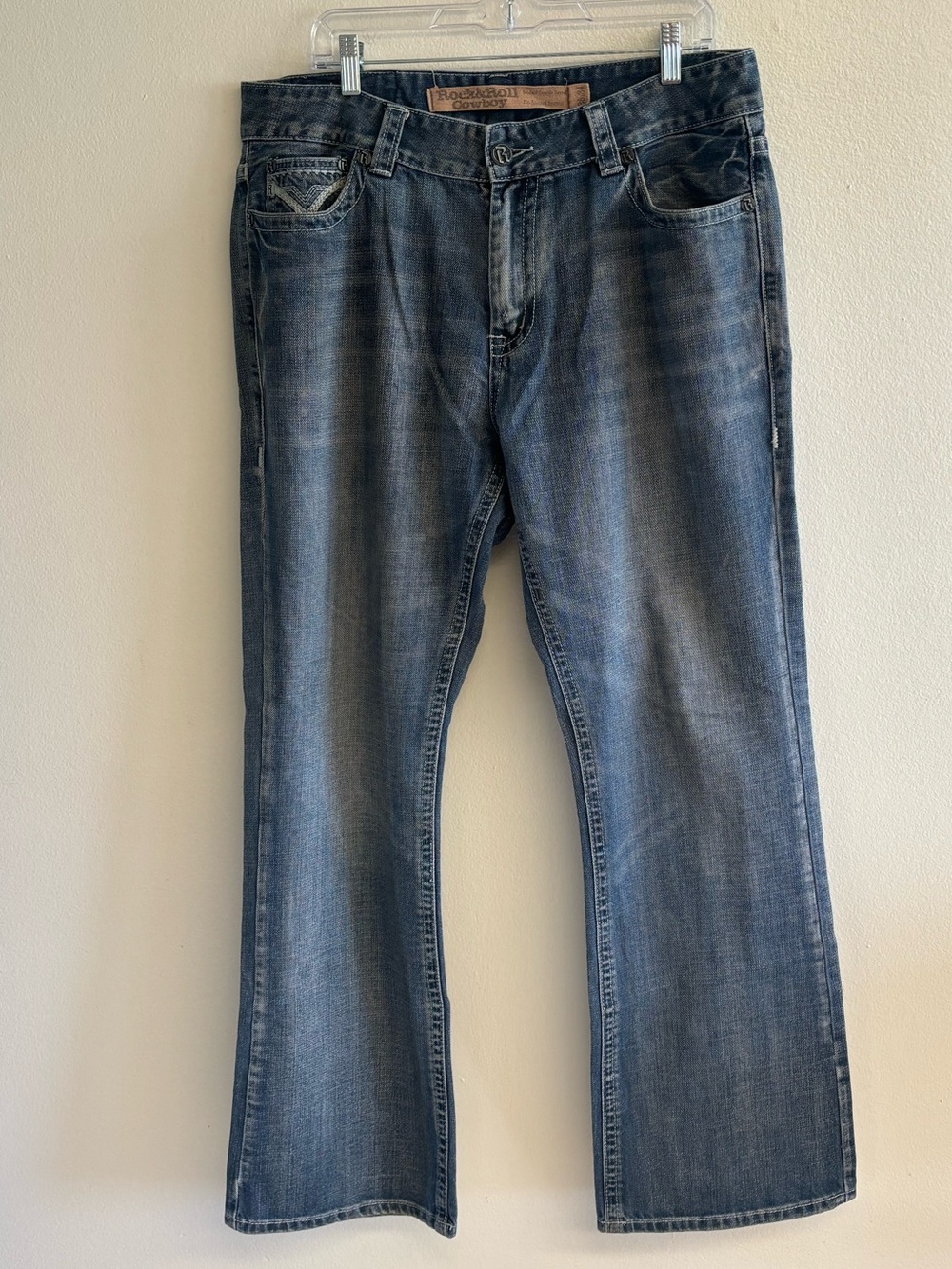 Men's Rock & Roll Denim men's bootcut Double Barrel relaxed fit jeans